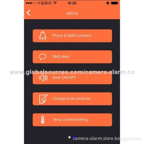 Multi-function Intelligent GSM Alarm Control Panel, Easy to Operate Contact ID, 16 Zones, SMS APP